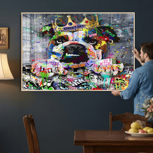 Graffiti Dog Wall Art Decor for Teen Bedroom - Abstract
