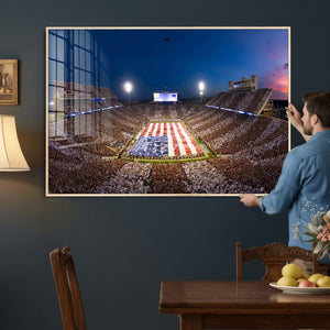 Oklahoma Sooners Memorial Stadium Wall Art Canvas Print,