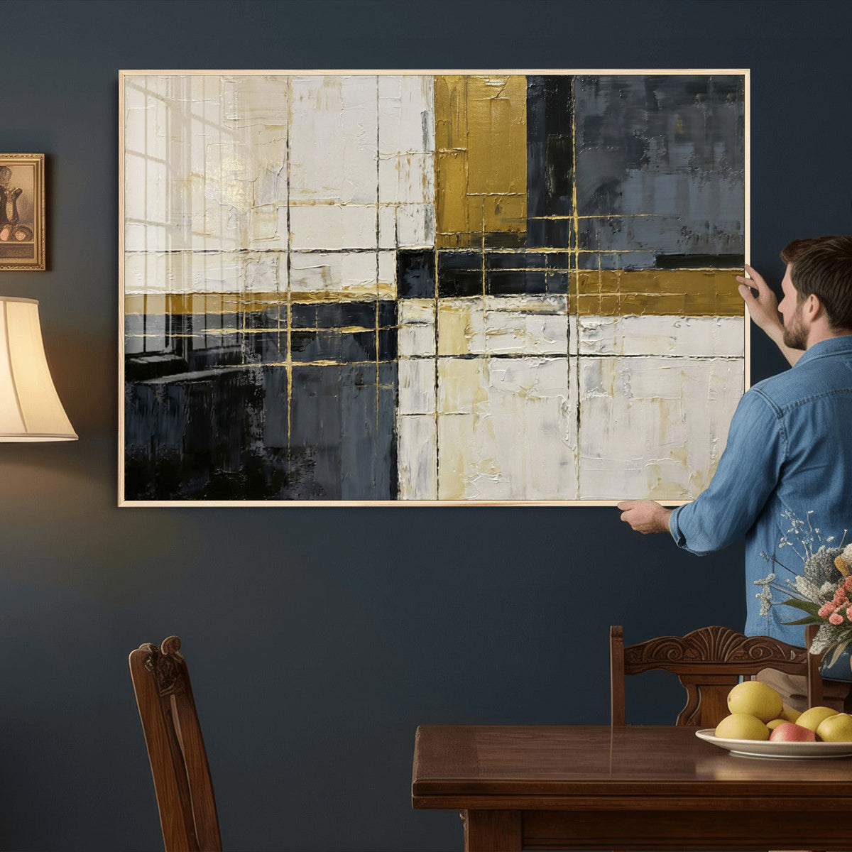 Geometric Abstract Wall Art Canvas Print