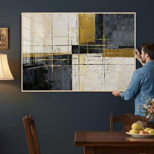 Geometric Abstract Wall Art Canvas Print