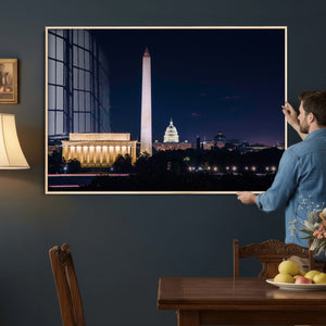 Washington White House Skyline Wall Art Canvas Print –