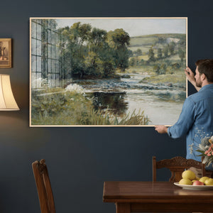 Streamside by Edward Mitchell Bannister Wall Art Canvas