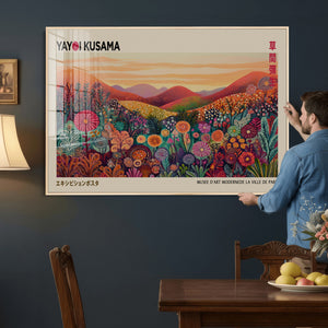 Yayoi Kusama Colorful Landscape Wall Art Canvas Print –