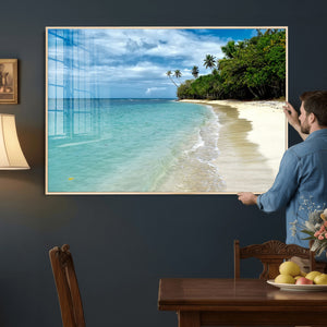 Puerto Rico Beach Paradise Wall Art – Tropical Coastal Print
