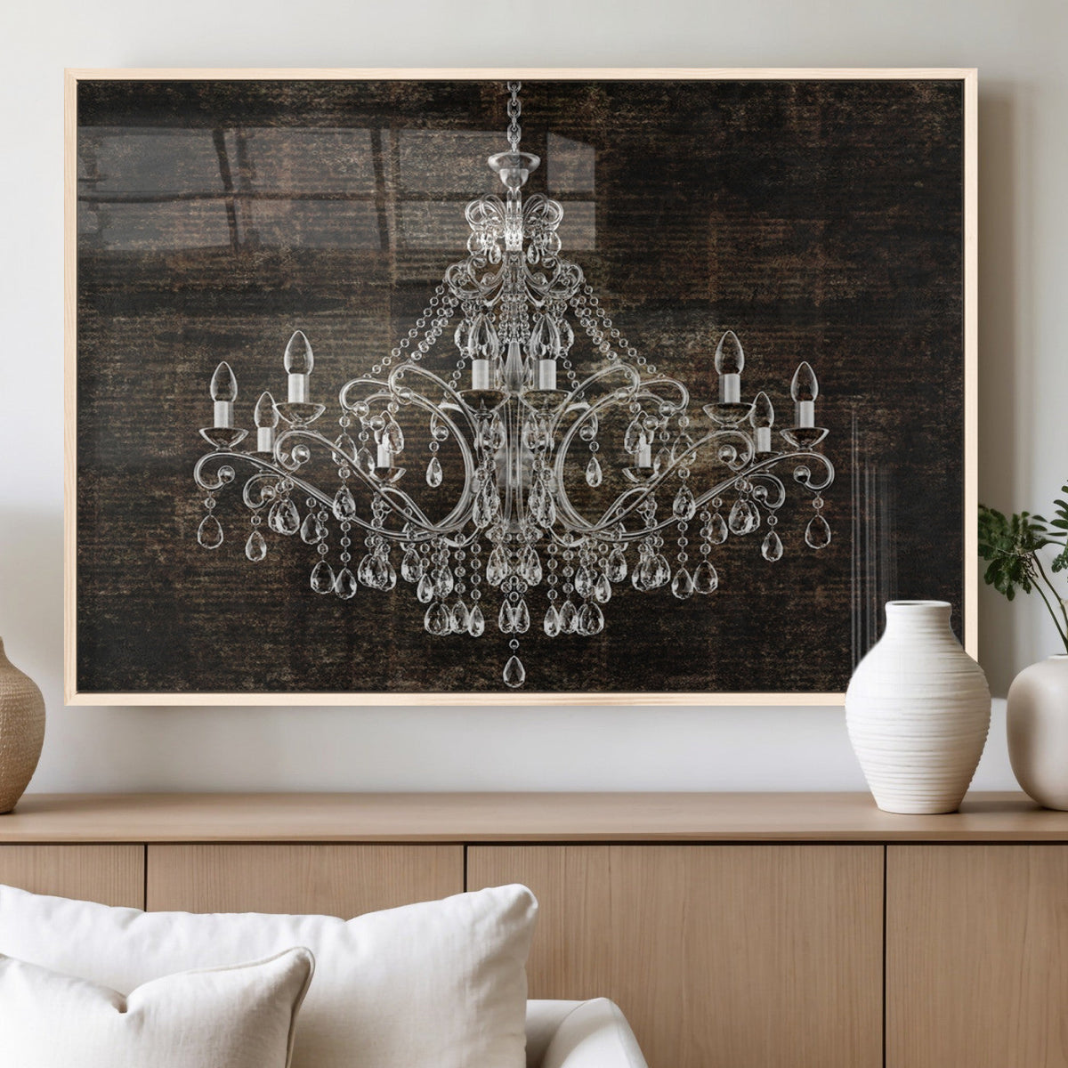 Rustic Chandelier Canvas Print