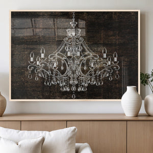 Rustic Chandelier Canvas Print