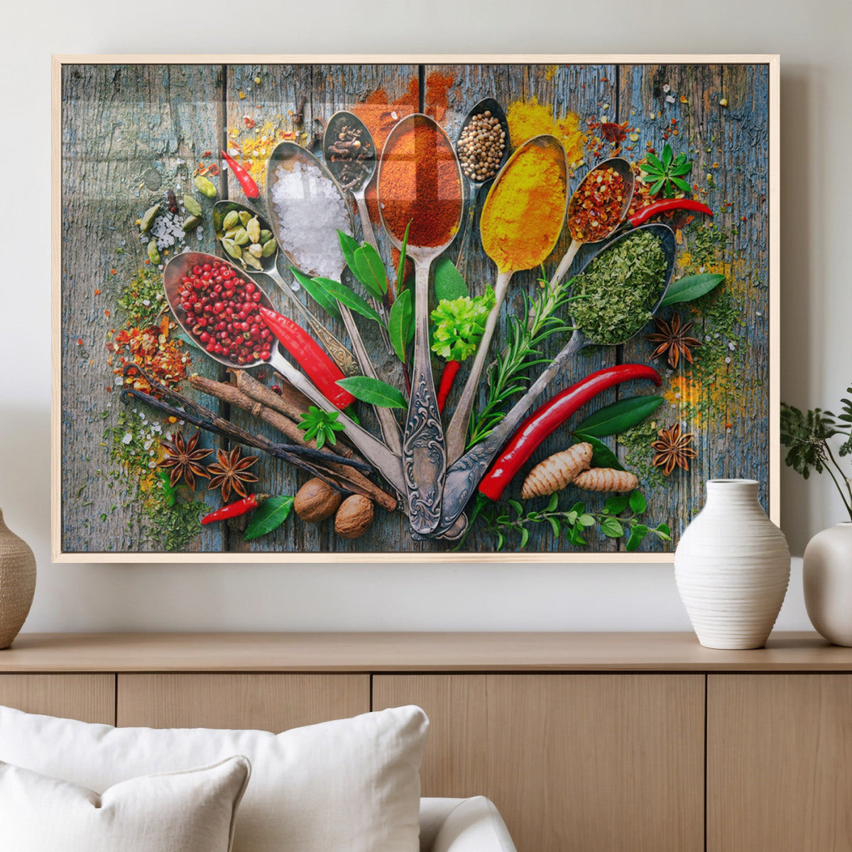 Spoonful of Spices Cooking Wall Art Canvas Print - Vibrant