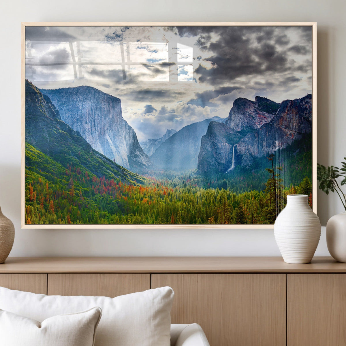 Yosemite Park Half Dome 3 Panel Canvas Print | Large Giclée