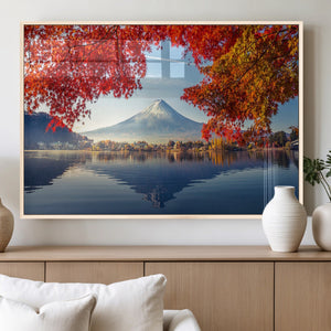 Mount Fuji Canvas Wall Art Japan Autumn Mountain Canvas