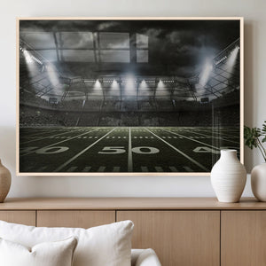 American Football Stadium Wall Art Canvas Print, Stadium