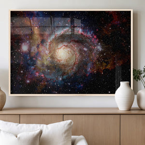 Nebula and Galaxies in Space Wall Art Canvas Print, Spiral
