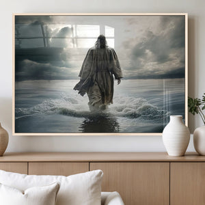 Jesus Walking on Water Wall Art | Canvas Print | Ready to