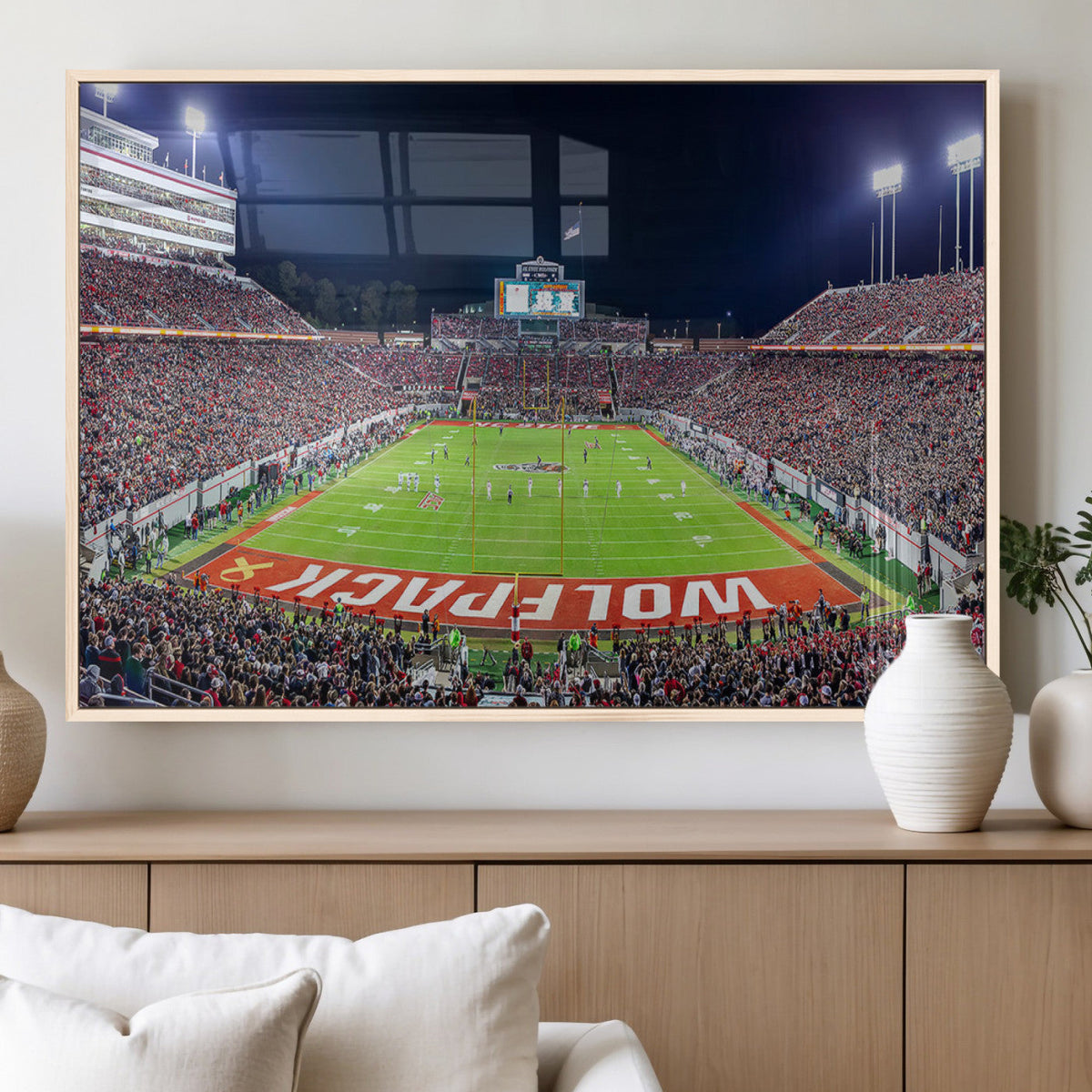 NC State Wolfpack Canvas Print - Raleigh Carter-Finley
