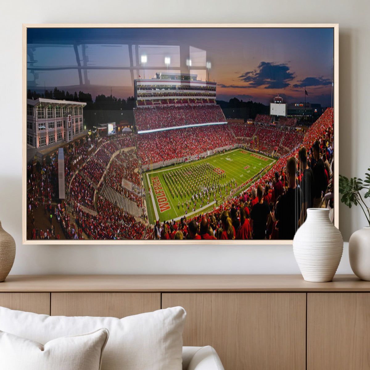 NC State Wolfpack Football Team Print - Raleigh