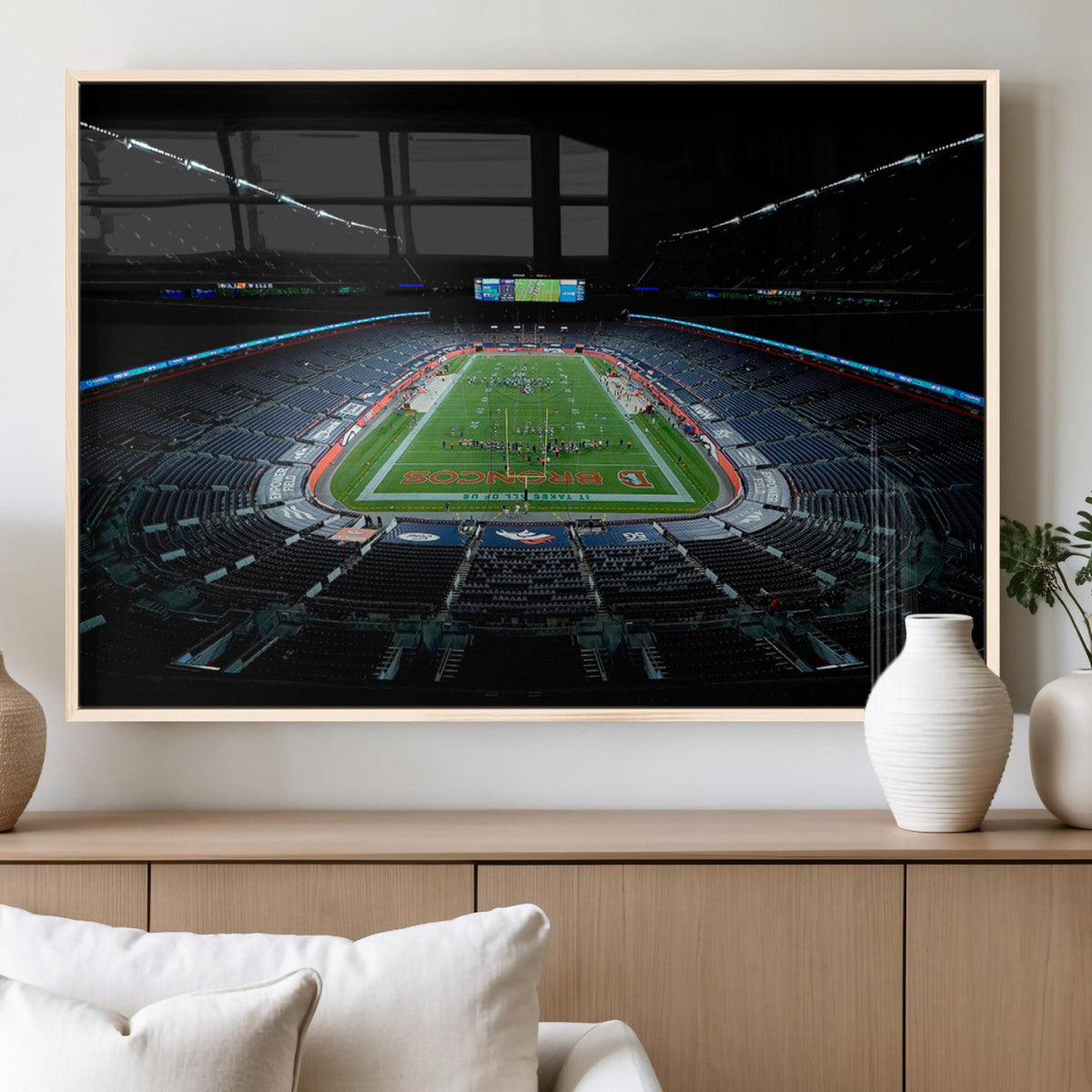 Denver Broncos Football Team Print Canvas- Denver Empower