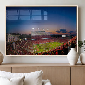 Wolfpack Football Team Wall Art Print - Raleigh