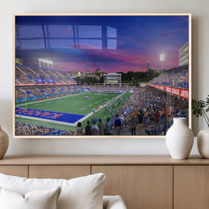University of Kansas Jayhawks Football Team Print Canvas-