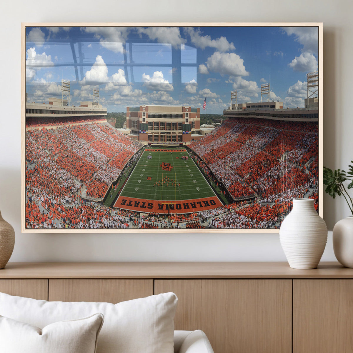 Oklahoma State Cowboys Football Team Print - Stillwater