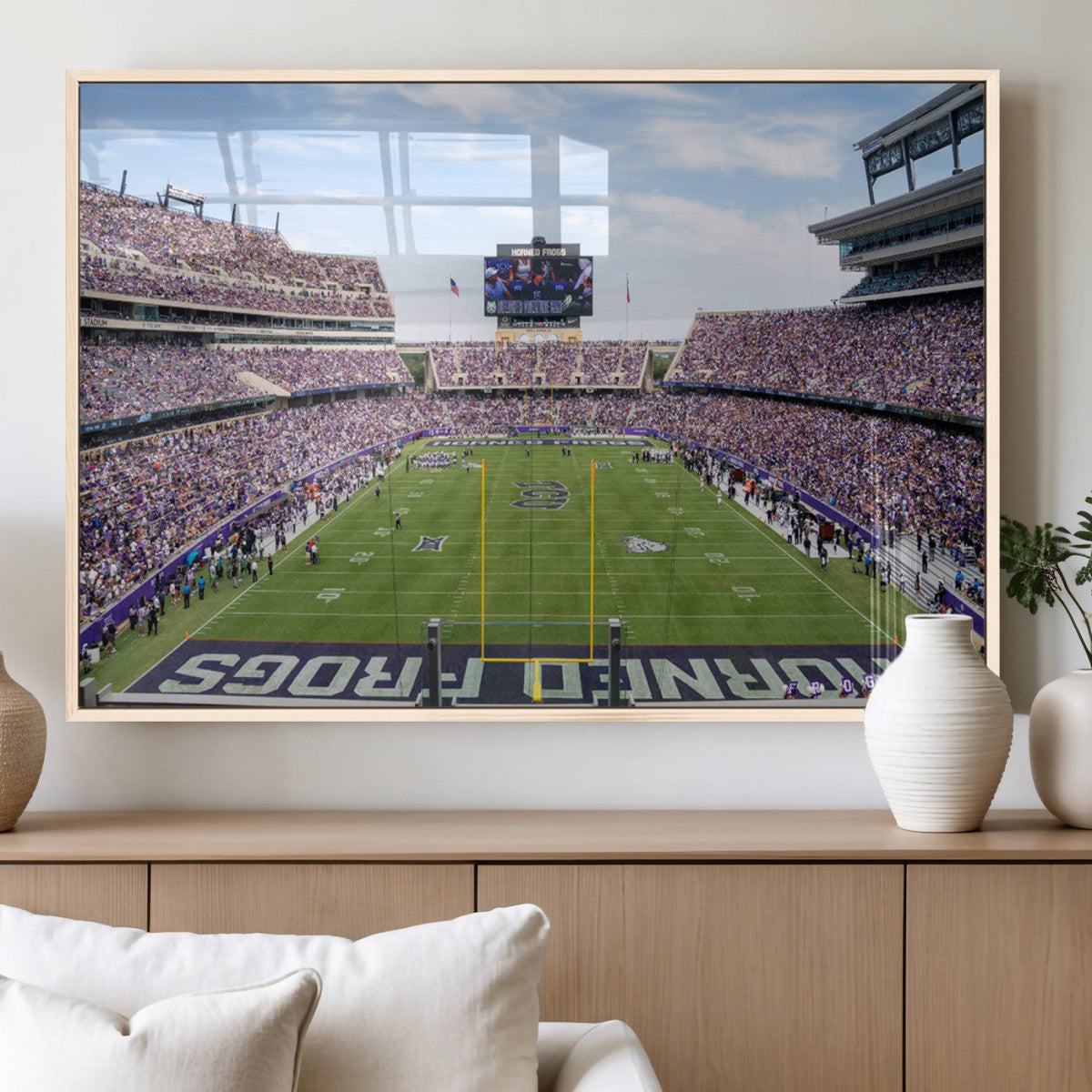 TCU Horned Frogs Football Team Print - Fort Worth Amon G.