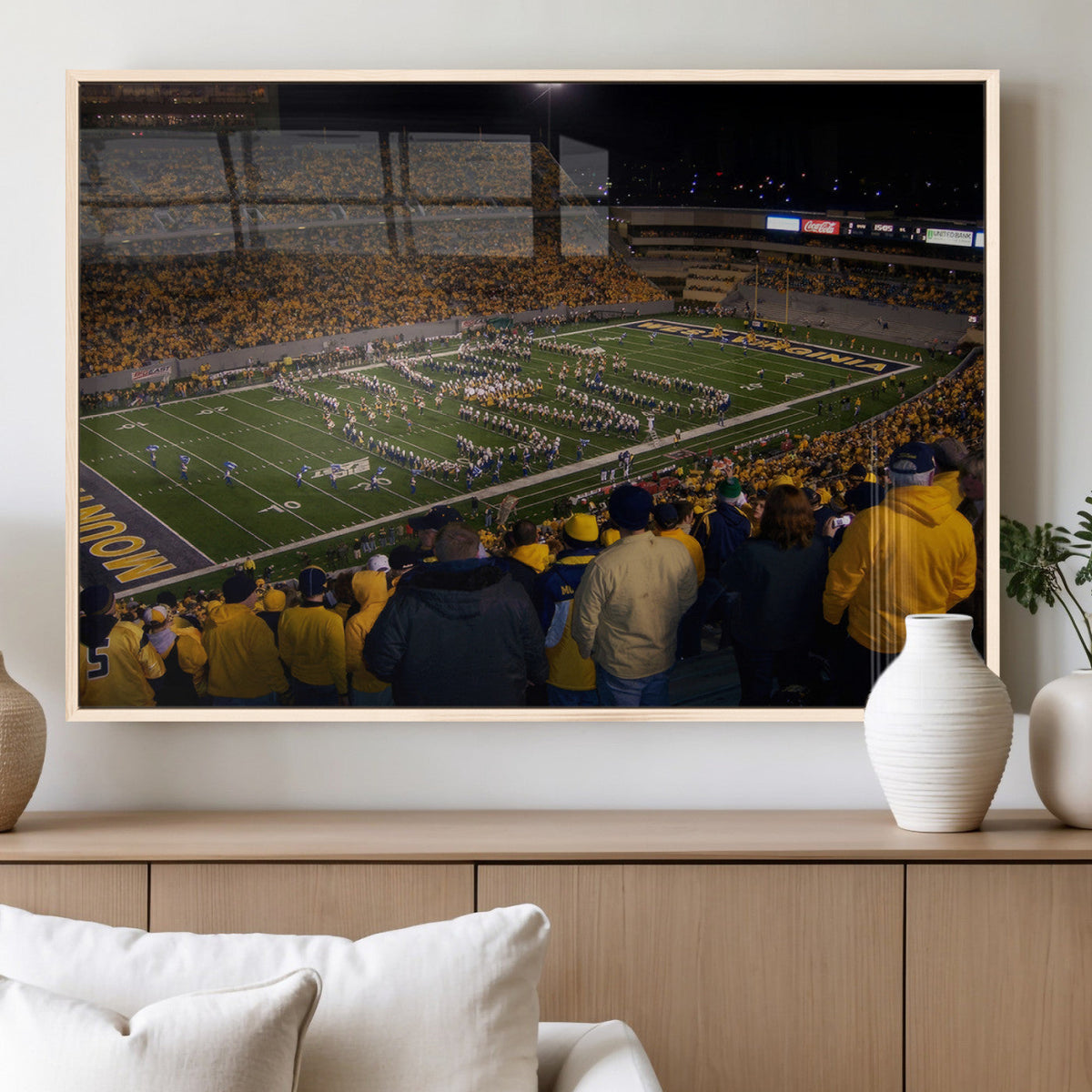 West Virginia Uni Mountaineers Football Team Print - Milan
