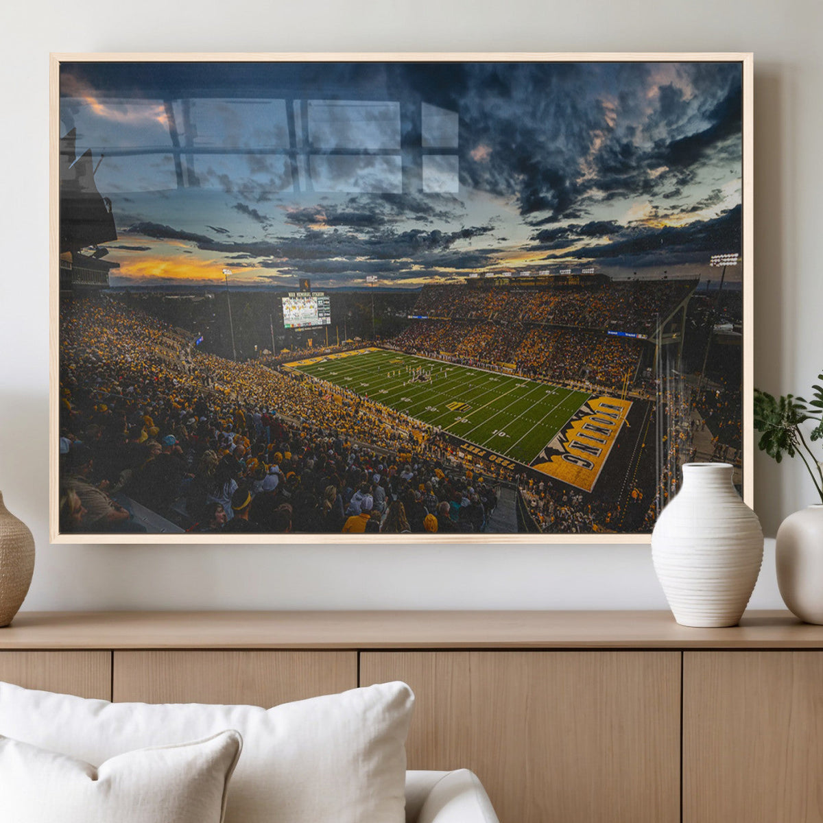 University of Wyoming Cowboys Football Team Print - Laramie