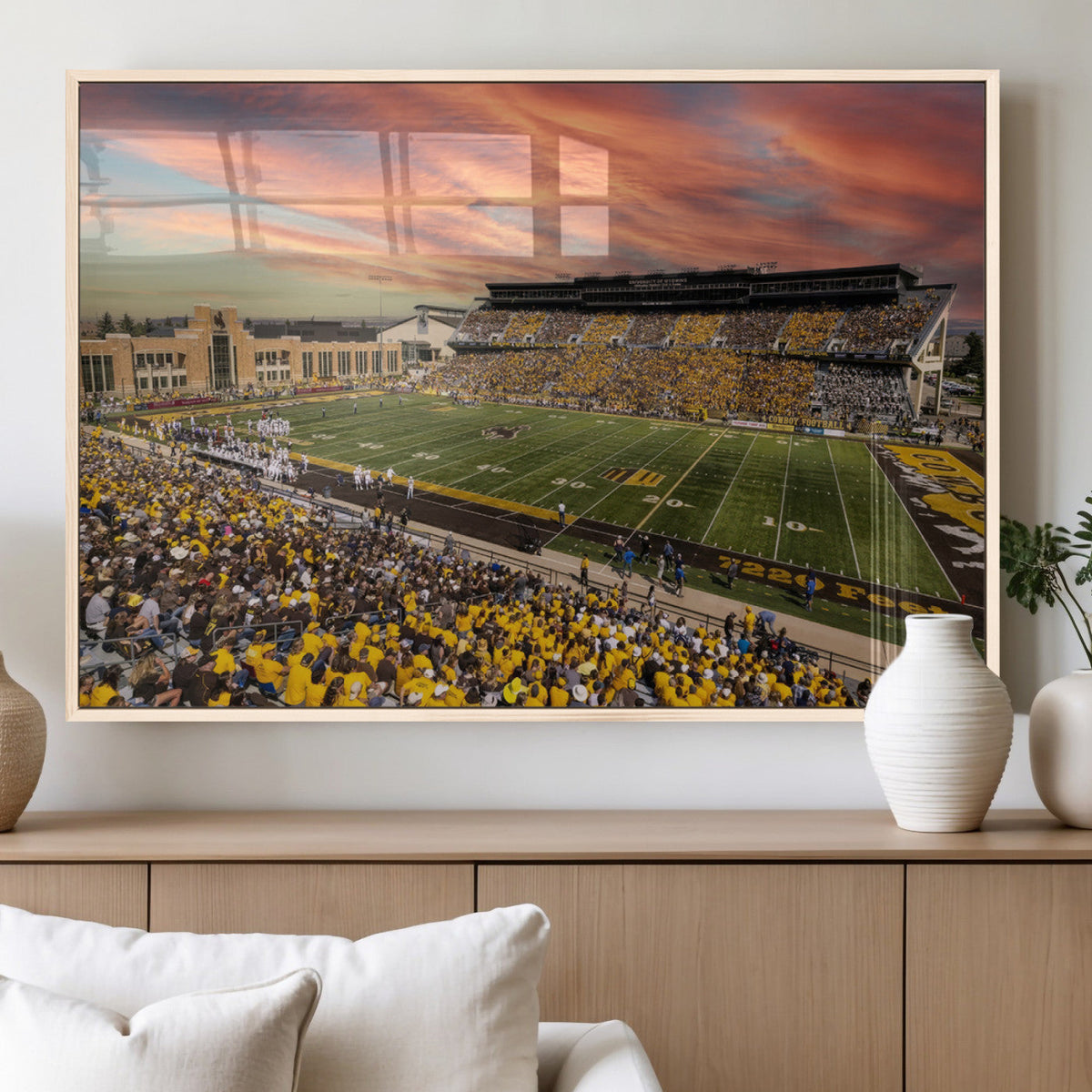 University of Wyoming Cowboys Football Team Print - Laramie
