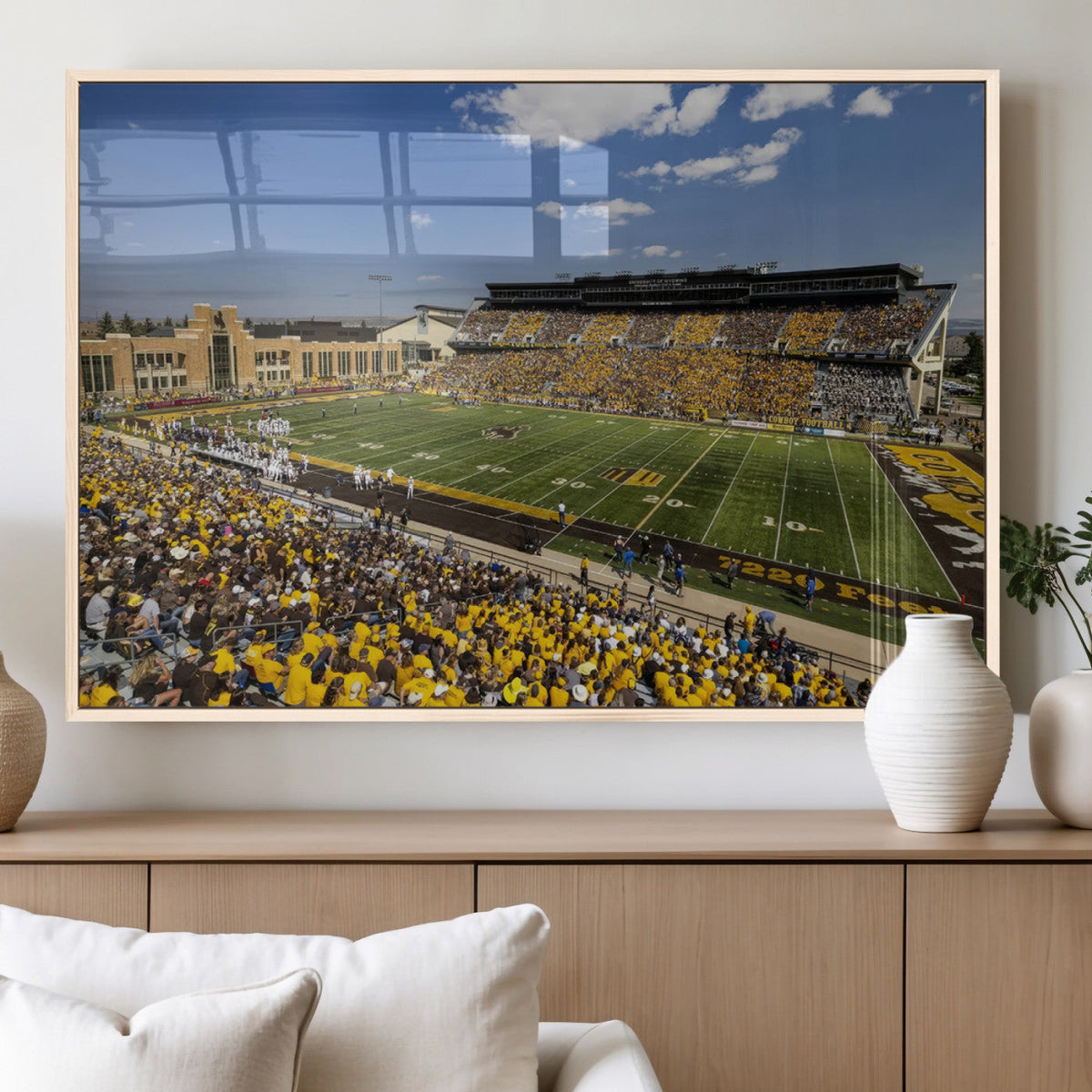 University of Wyoming Cowboys Football Team Print - Laramie
