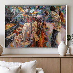African American Jazz Art Music Abstract Wall Art Painting