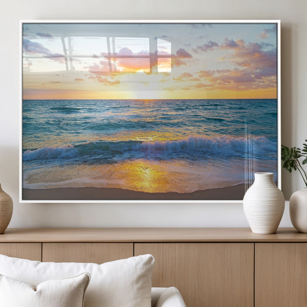 Coastal Wall Art - Vintage World Map Canvas Print with