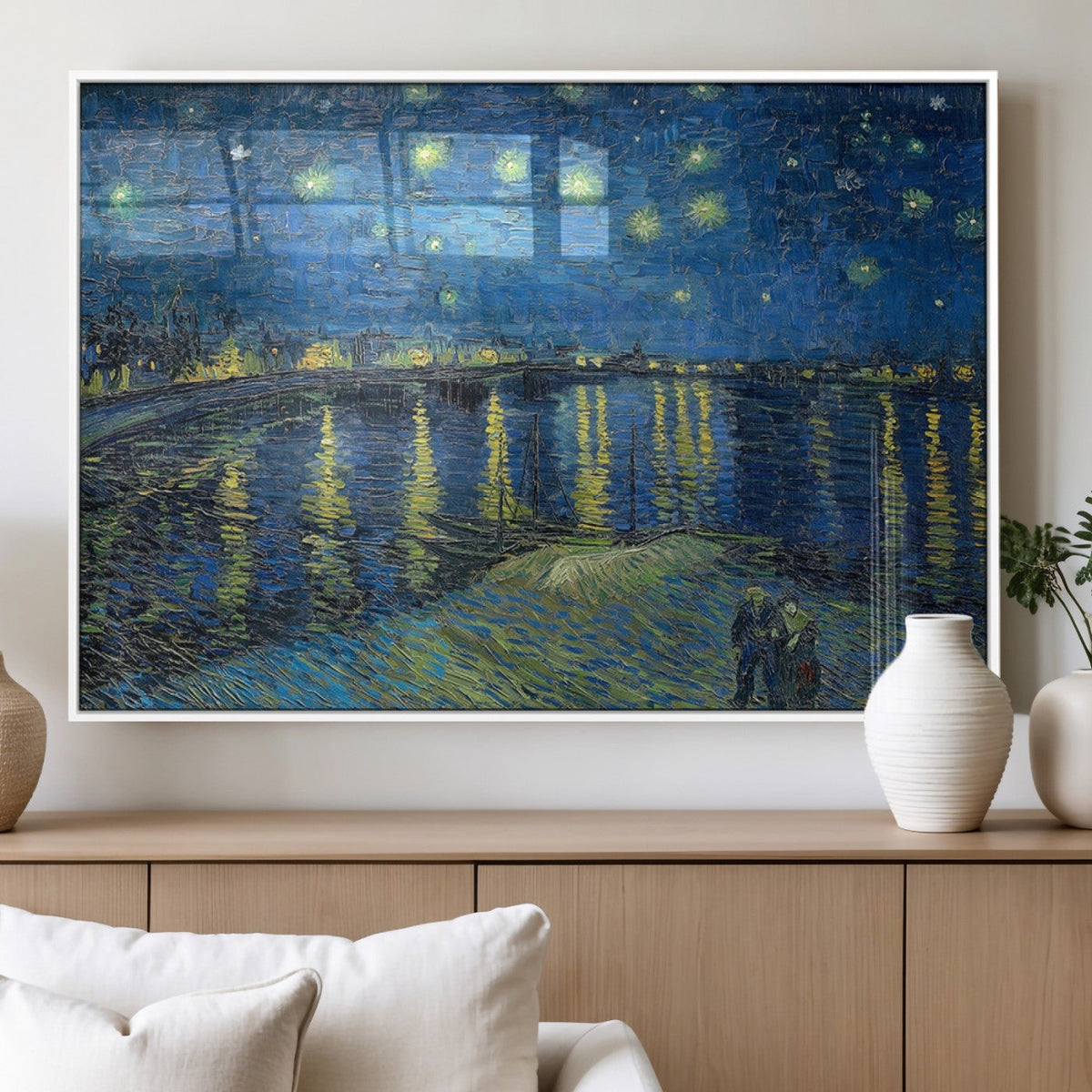 Vincent van Gogh Starry Night over the Rhone Abstract Wall