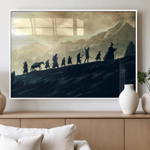 Fellowship Journey Wall Art – Fantasy Adventure Canvas Print