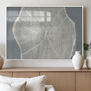 Abstract Tree Ring Wall Art Canvas Print – Nature-Inspired,