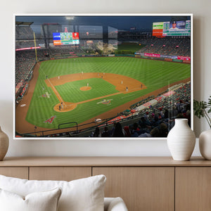 Angel Stadium Aerial Canvas Print – Los Angeles Angels