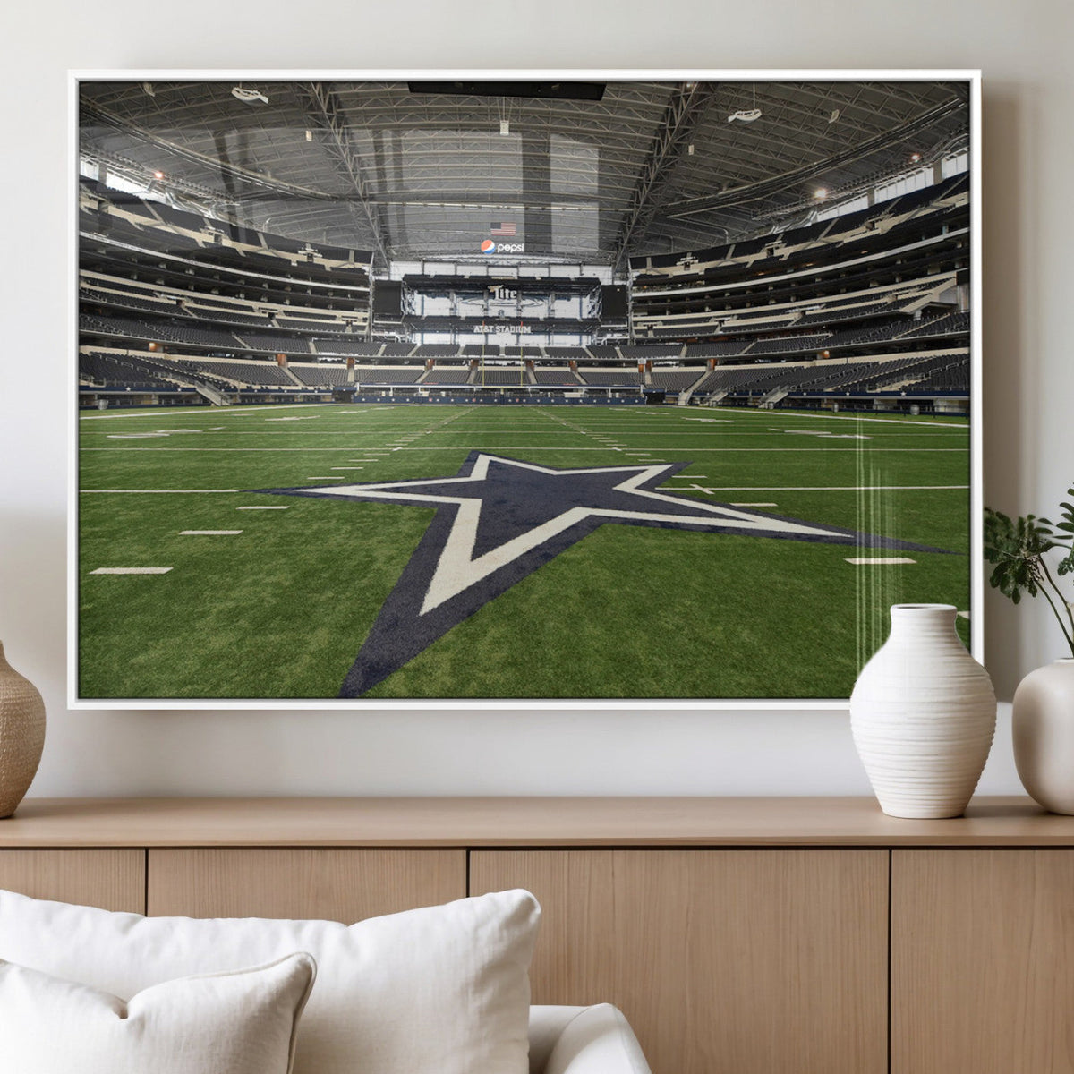 Dallas Cowboys Football Team Print - Arlington AT&T Stadium