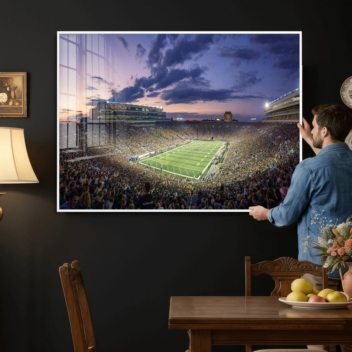 Notre Dame Fighting Irish Football Team Print - Notre Dame