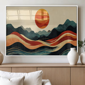 Mountain Triptych Wall Art Canvas Print – Western Nature