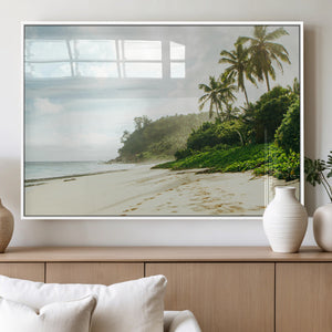 Relaxing Beach Wall Art Canvas Print – Framed Ocean View Art