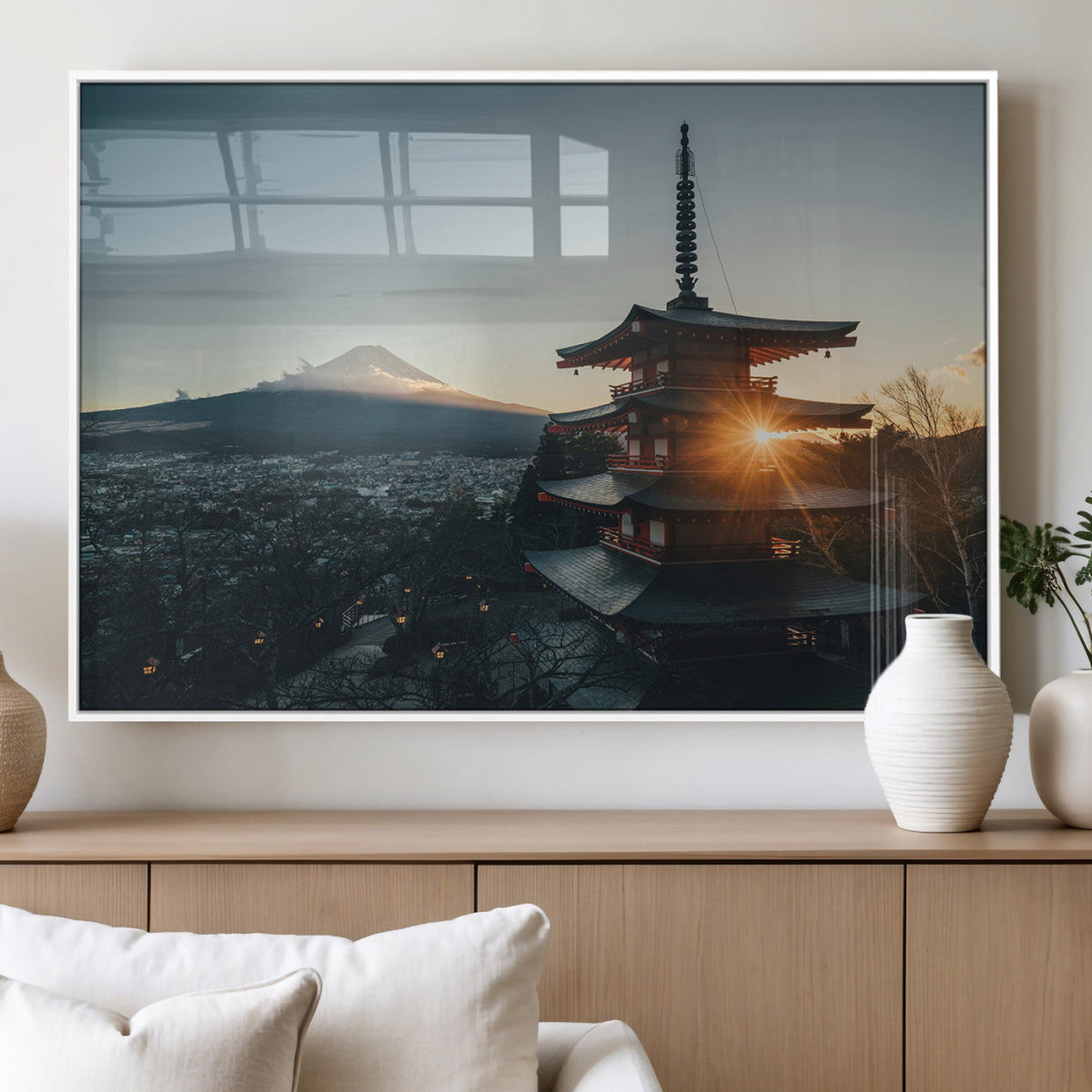 Mount Fuji Wall Art Canvas Print – Framed Japan Travel Art