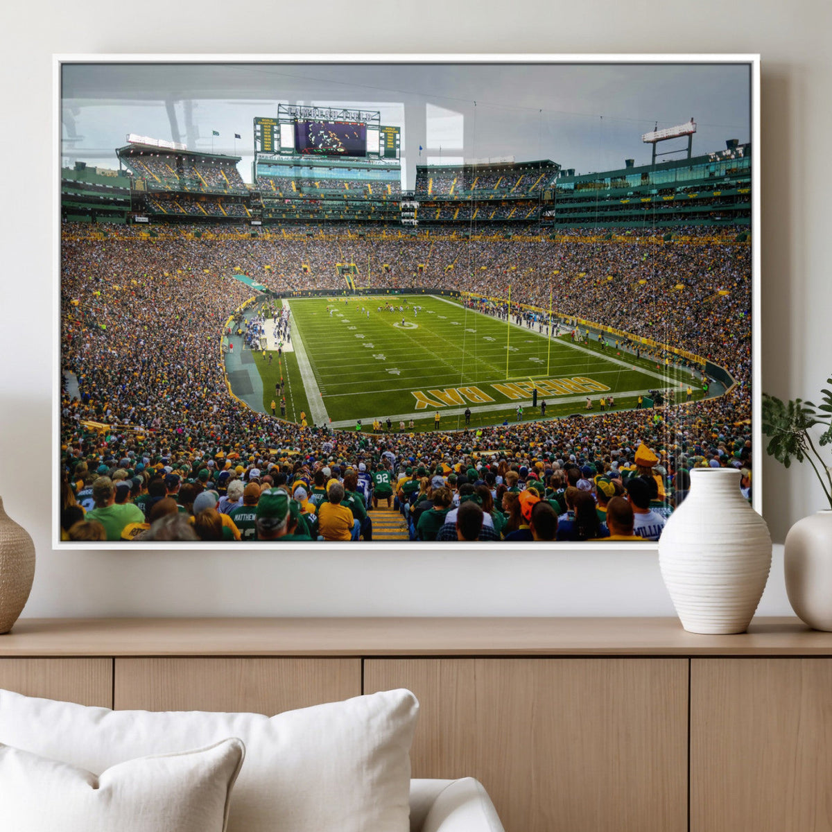 Green Bay Packers Lambeau Field Stadium Wall Art Canvas
