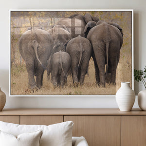 Wild Elephant Wall Art Canvas Print