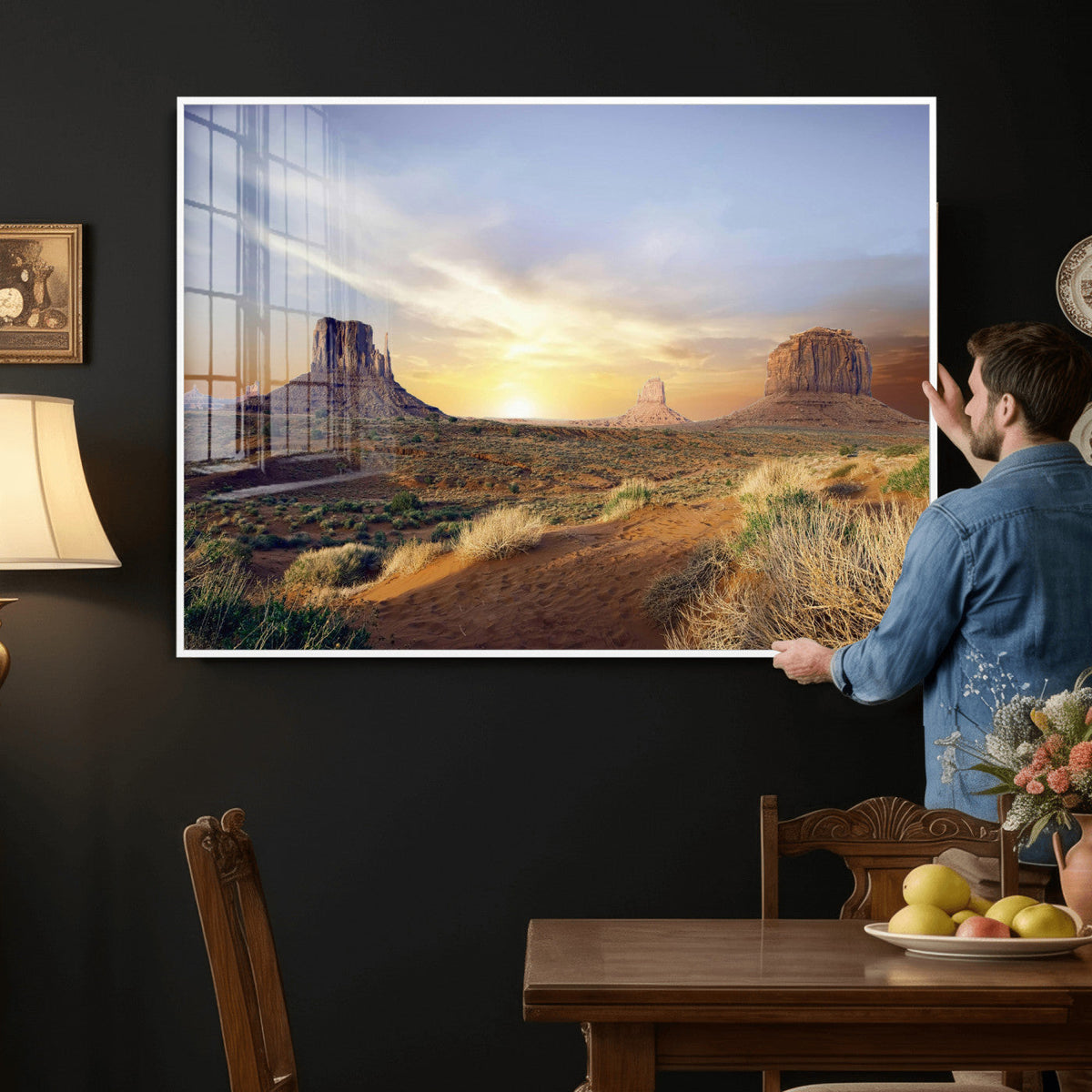 Monument Valley Desert Wall Art Canvas Print, Southwest