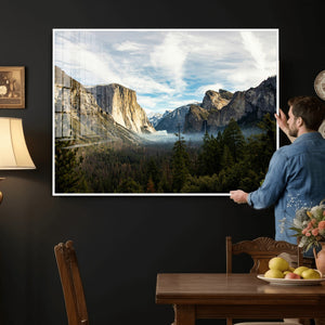 Yosemite Valley Mountain Wall Art Canvas Print, Granite