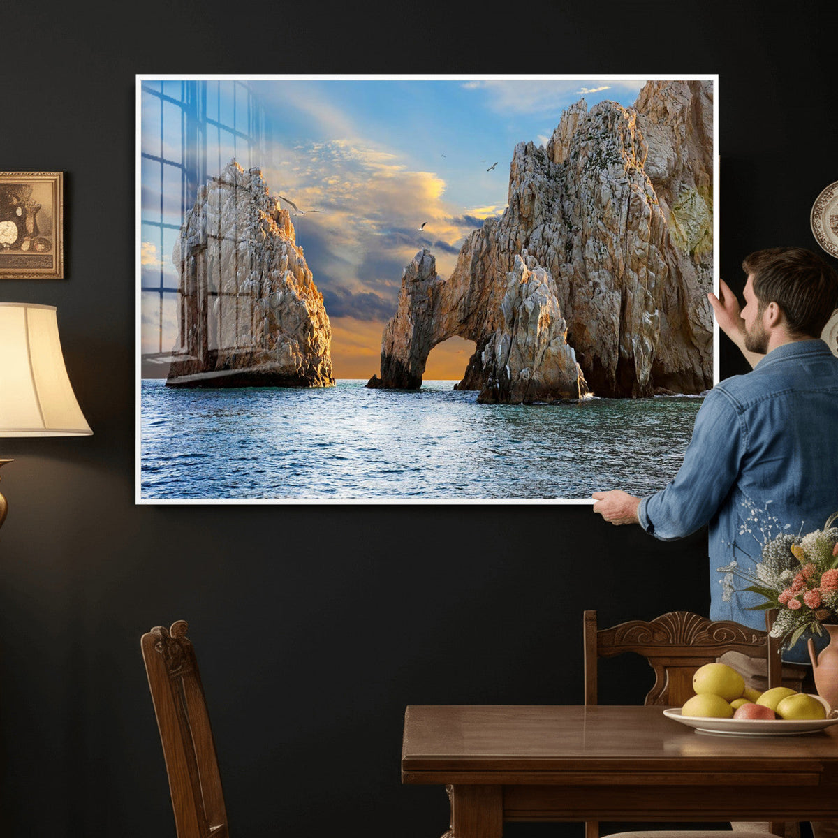 The Arch Cabo San Lucas Ocean Arch Wall Art Canvas Print,