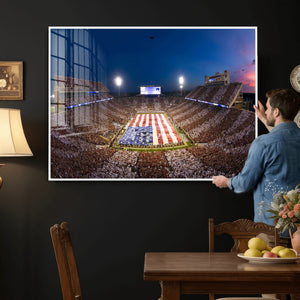 Oklahoma Sooners Memorial Stadium Wall Art Canvas Print,
