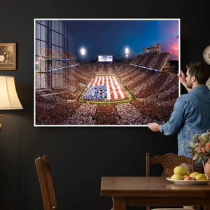 Oklahoma Memorial Stadium Wall Art Canvas Print – Oklahoma