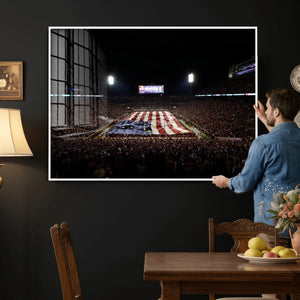 Oklahoma Memorial Stadium Wall Art Canvas Print – Oklahoma