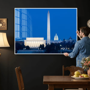 Washington DC Skyline Wall Art Canvas Print – Lincoln