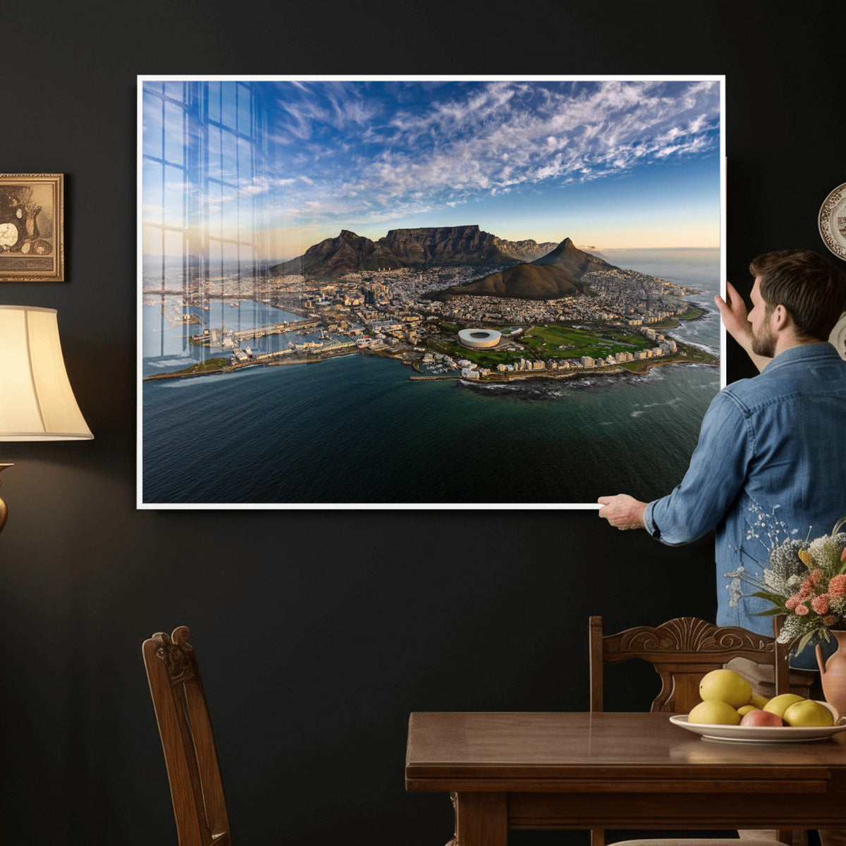Cape Town Wall Art Canvas Print – Table Mountain Coastal