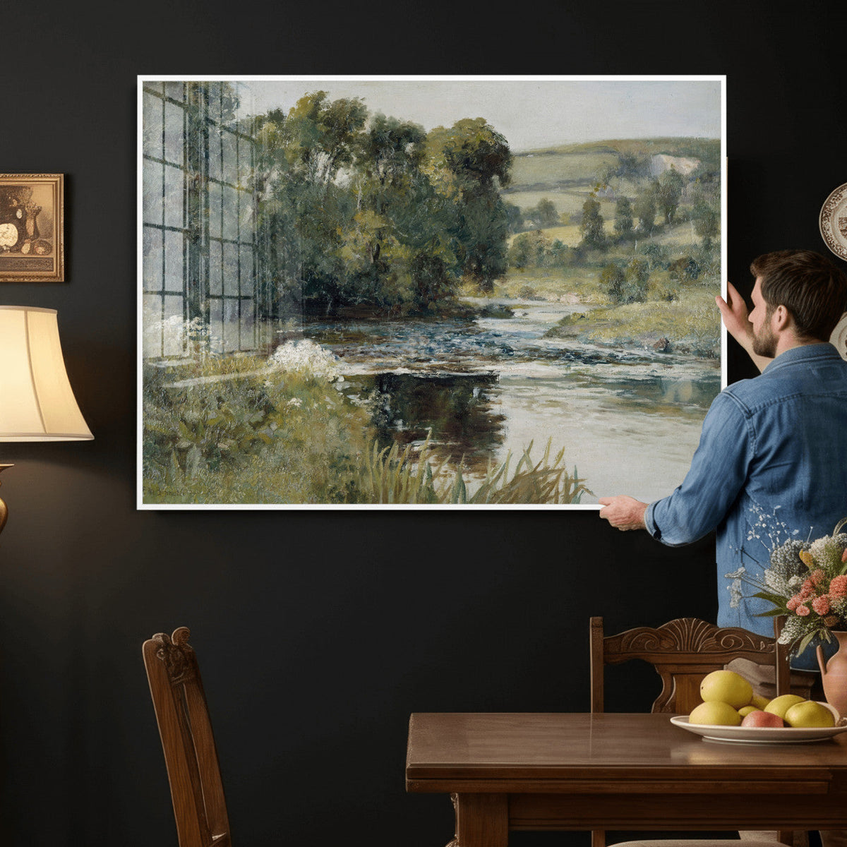 Streamside by Edward Mitchell Bannister Wall Art Canvas