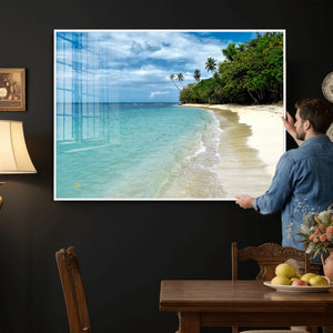 Puerto Rico Beach Paradise Wall Art – Tropical Coastal Print